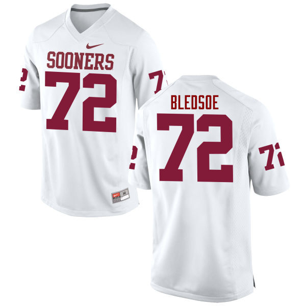 Oklahoma Sooners #72 Amani Bledsoe College Football Jerseys Game-White